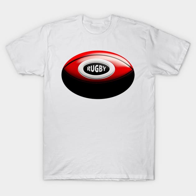 Rugby Design T-Shirt by ArtShare